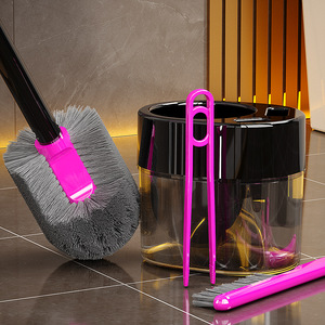Kaiyoujie Toilet Brush <b>Set</b> Long Handle Wall Mounted No Drill Ergonomic Design For <b>Bathroom</b> Cleaning - Product Image 4