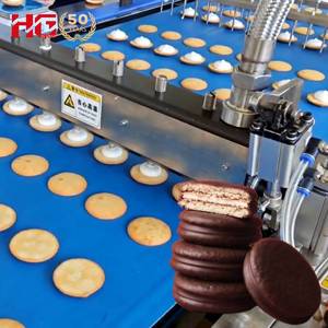 Linea di produzione completamente automatica 2026 per torte sandwich al cioccolato e crema, Jaffa Cake, impastatrice, friggitrice e forno per snack - Fabbrica di snack - Product Image 1