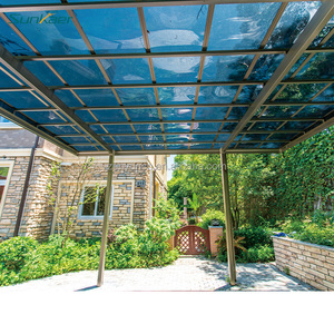 Offre Spéciale auvent bon marché pour abri de garage de voiture auvent abri de voiture <span class=keywords><strong>carport</strong></span> en polycarbonate carports en <span class=keywords><strong>aluminium</strong></span> avec toit en tôle de polycarbonate - Product Image 3