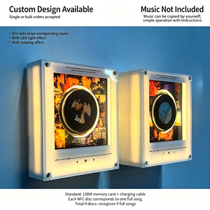 Autocollant de réfrigérateur lumineux magnétique personnalisé en stock pour l'anniversaire de BTS, avec fonction de chant automatique par induction NFC - Product Image 2