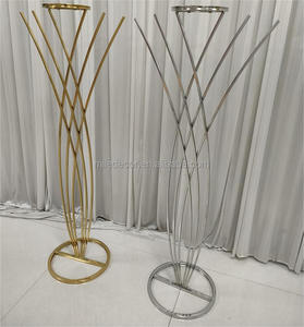 Dặm Vàng 7 <span class=keywords><strong>ft</strong></span> kim loại hoa hiển thị đứng cao Nàng Tiên Cá Đuôi Thiết kế tầng thường vụ hoa khung bệ cho trang trí đám cưới - Product Image 4