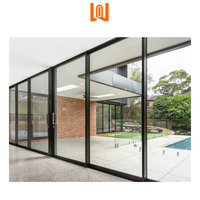 WANJIA porte-fenêtre coulissante en verre trempé pour balcon insonorisé extérieur porte coulissante en aluminium porte coulissante en verre