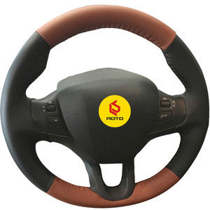 <span class=keywords><strong>Funda</strong></span> de <span class=keywords><strong>Volante</strong></span> Deportiva de Cuero de 4 Radios para <span class=keywords><strong>Peugeot</strong></span> 208/<span class=keywords><strong>2008</strong></span> (2011-2019) - 380 mm, Ajuste Personalizado - Product Image 3
