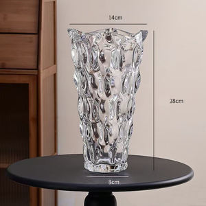 Moderno vetro spesso <span class=keywords><strong>vaso</strong></span> colorato decorazione per la casa <span class=keywords><strong>fiori</strong></span> grande rosa tavolo centrotavola Art Deco per il giorno di natale regali - Product Image 4