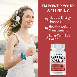 Op Maat Gemaakte Saffraansupplementen Oog Gezondheid En Stemming Ondersteuning Groothandel Veganistische Saffraan Extract <span class=keywords><strong>Capsules</strong></span> Voor Gezondheidszorg Product - Product Image 3