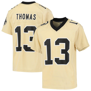 Kaos Jersey Sepak Bola New Orleans Saints 3D Print Custom Grosir Lengan Pendek Bahan Polyester Mesh Unisex Dewasa Lintas Negara - Product Image 3