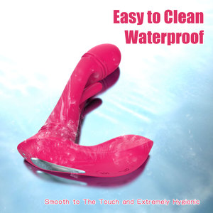 เครื่องสั่นแบบไร้สายอเนกประสงค์สำหรับผู้ใหญ่ ควบคุมด้วยรีโมท กระตุ้นจุดจี ทำจากซิลิโคน สวมใส่ได้ พร้อมฟังก์ชั่นเลียนแบบการเลีย ของเล่นทางเพศสำหรับผู้หญิง ขายส่ง - Product Image 2