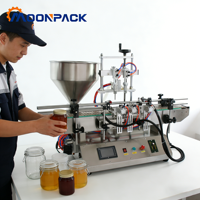 Machine de remplissage automatique MOONPACK TFM-120G-2 pour beurre de cacahuète, pâte de chocolat, jus, sauce, yaourt, miel, bouteilles et canettes