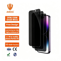 Protection d'écran en verre trempé anti-espion 9H 2.5D à colle intégrale pour iPhone 17 Pro, 16 Pro Max, 17 Air, anti-traces de doigts