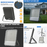 Reflector LED para Jardín de Alta Durabilidad, Fundición a Presión de Aluminio, IP65, Resistente al Agua, 30w 50w 100w 150w 200w 300w 400w
