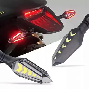 Water Flowing Sequential LED Motorcycle Indicataors Turn Signal Lights for Motorcycles