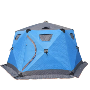 <span class=keywords><strong>Tente</strong></span> <span class=keywords><strong>de</strong></span> camping d'hiver pour la <span class=keywords><strong>pêche</strong></span> sur glace en montagne, <span class=keywords><strong>tente</strong></span> cube épaisse en tissu Oxford 210D, structure en fibre <span class=keywords><strong>de</strong></span> verre, coupe-vent, imperméable, installation facile - Product Image 2