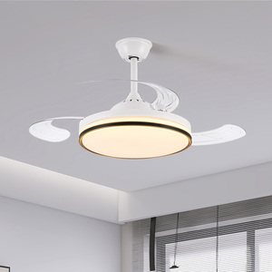 Ventiladores De Techo De <span class=keywords><strong>Aspas</strong></span> Plegables Ventilador De Techo Invisible Retráctil De 42 Pulgadas Para Niños Con Luz Para Habitación De Niños - Product Image 2