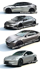Vinilo para Automóviles Color <span class=keywords><strong>Plata</strong></span> Serie Silver, Película Protectora <span class=keywords><strong>de</strong></span> TPU PPF, Autoregenerable, Anti-decoloración, Cambio <span class=keywords><strong>de</strong></span> Color, Película para Automóviles Cybertruck, PPF <span class=keywords><strong>de</strong></span> Color - Product Image 3