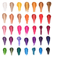 Palette d'ombres à paupières de 35 couleurs pour un look fumé, chatoyant et mat