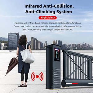 Portes automatiques à cantilever coulissantes en aluminium avec capteur infrarouge moderne pour l'extérieur, pour usine, entrepôt, ferme - Product Image 6