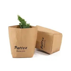 Big Capacity Recycled Double Layer Brown Dupont Paper, Shopping Tyvek Tote Eco- Friendly Kraft Paper Bags with Pocket/