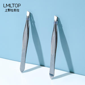 Pince à épiler inclinée en acier inoxydable LMLTOP, outil de précision antidérapant SY1030 - Product Image 1