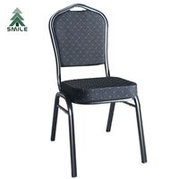 Fournisseur de la Chine en gros Chaises de banquet empilables en métal aluminium et tissu pour hôtel de mariage