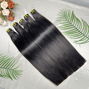 Extensiones de Cabello Humano Virgen Doble Trama Liso Natural, Cutícula Alineada, Sin Procesar, Cabello Vietnamita con Puntas Completas - Product Image 3