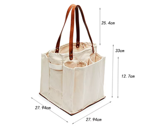 Custom Logo <b>Printing</b> Blank Plain Pocket Shoulder Handle Cotton Canvas Tote Bags - Product Image 1