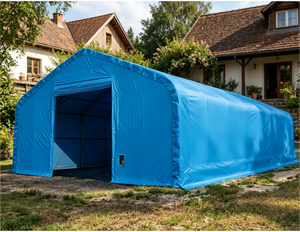Carpa Arqueada Industrial Grande con Cubierta de PVC Duradera, Resistente al Viento y a los Rayos UV, de Triple Capa, para Almacenamiento y Exhibición en Interiores - Product Image 5