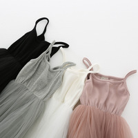 Robe tutu en tulle superposée pour bébé fille, respirante, longueur genou, coupe évasée, pour 2-6 ans