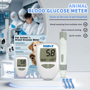 ערכת מד סוכר ניידת לטיפול בכלבים ציוד רפואי ביתי לבעלי חיים סכרת חיות מחמד ניטור סוכר - Product Image 5