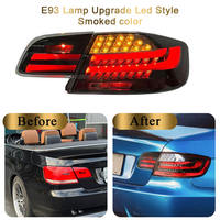LUMICETUS pour E92 E93 – Ensemble de feux arrière LED avec clignotants séquentiels et feux stop, lentille rouge/fumée, Plug & Play 12V
