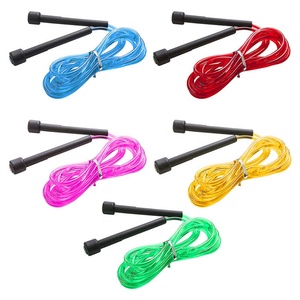 Corda di <span class=keywords><strong>salto</strong></span> di <span class=keywords><strong>salto</strong></span> del PVC della donna di Logo su ordinazione del cavo di alta qualità di forma fisica di vendita calda dei bambini di Multi colore - Product Image 6