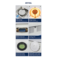 Analyseur d'humidité halogène industriel, capacité 100g, précision 0.005g, pour l'analyse de l'humidité du sol, des céréales, du maïs et de la poudre, écran 5.5 pouces
