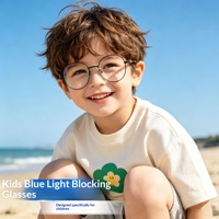 Nouvelles Lunettes Enfants Tendance 2026 Monture Complète Anti-Lumière Bleue Verres PC Ultra-Clairs Design Patte de Chat Métal Mignon