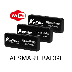 Ai Hỗ trợ máy ghi âm Huy hiệu thông minh với kết nối wifi lên đến 12 giờ Dịch Thuật ghi âm liên tục - Product Image 1