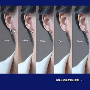 925 <strong>Sterling</strong> <strong>Silver</strong> Trendy Ear Piercing <strong>Earrings</strong> <strong>Small</strong> Sleep No Need Remove Bone Nail <strong>Earrings</strong> - Product Image 3