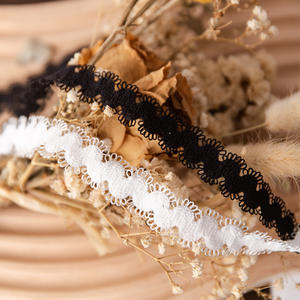 1.5cm en forme de S noir et blanc Nylon élastique tricot bourgeon ceinture à la main <span class=keywords><strong>bricolage</strong></span> décoratif dentelle accessoires pour vêtements et intimes - Product Image 3