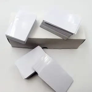 Заводская цена, оптовая продажа, белая пластиковая карточка из ПВХ CR80 для струйной печати