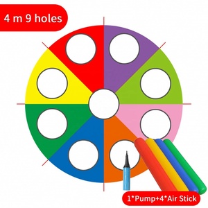 Parapluie arc-<span class=keywords><strong>en</strong></span>-ciel <span class=keywords><strong>Parachute</strong></span> jouets Whack-a-mole <span class=keywords><strong>jeu</strong></span> de plein air enfants sport travail d'équipe garçons filles <span class=keywords><strong>maternelle</strong></span> jouet cadeau - Product Image 2