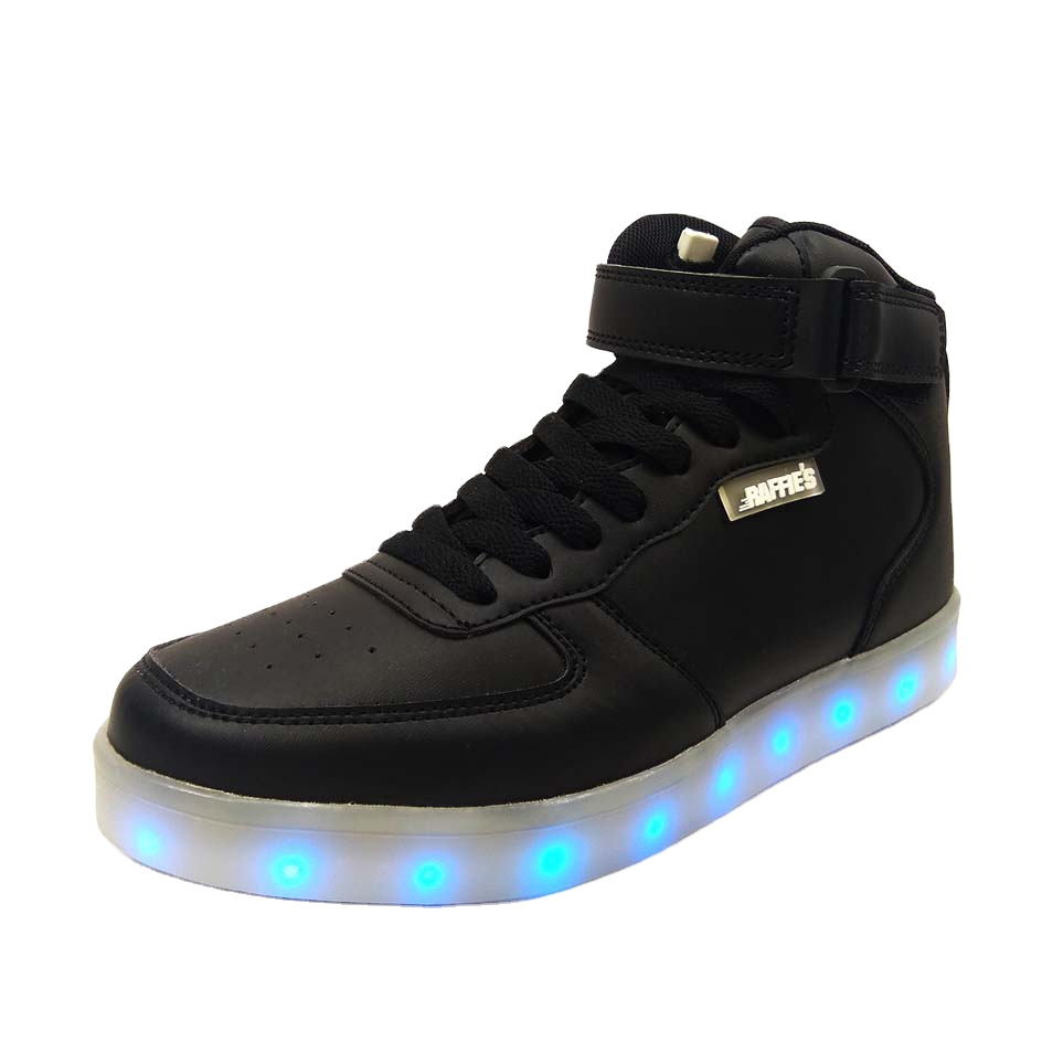 Custom LED Blank Leather Retro Mens Outdoor Sports Fashion Walking Style Air Cushioning Skateboarding Shoes Footwear