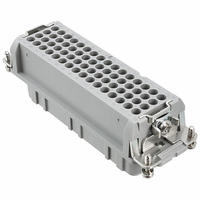 Connecteur robuste HEE à 64 broches, insert en métal usiné CNC, matériel de verrouillage, fiche industrielle pour l'aviation