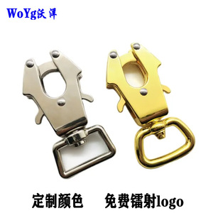 Alloy Dog Leash <b>Clip</b> Quick Release Medium Size Tactical Pet Rope <b>Buckle</b> Solid Sport Style Rivet Detail - Product Image 5