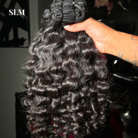 Vente directe usine de lots de cheveux humains indiens bouclés bruts, double trame, Remy, cuticules alignées, cheveux bouclés birmans, pour grossistes