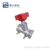 Vanne d'équilibre de débit de régulation statique de filetage vanne de commande de pressostat d'eau constante