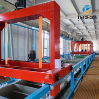 Usine de placage au nickel en baril entièrement automatique, machine de placage au zinc, machine de chromage des métaux