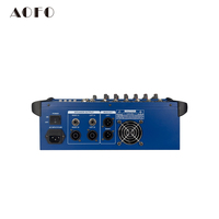 Console de mixage audio AOFO PMX-402D 4 canaux avec alimentation fantôme 48V, enregistreur intégré, connectivité USB et Bluetooth, effets d'écho numériques