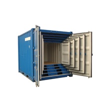Ensemble de mini-conteneurs maritimes portables en acier Corten sur mesure, 4, 5, 6, 7, 8, 9 pieds