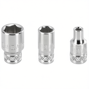 Clé à douille hexagonale Fervi, série normale, jeu de douilles métriques 10 mm, 12 mm, 13 mm - Product Image 2