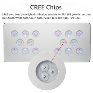 JUYANG Voll spektrum RGB Riff Korallen <span class=keywords><strong>Aquarium</strong></span> Licht Aluminium Shell Simulieren <span class=keywords><strong>Aquarium</strong></span> Licht Marine LED <span class=keywords><strong>Aquarium</strong></span> Lichter - Product Image 4