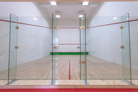 Terrain de squash portable en verre panoramique complet OEM ODE pour intérieur et extérieur