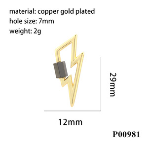 Đồ Trang Sức Làm Phụ Kiện Treo Chuỗi Xoắn Ốc Mề Đay Trái Tim Sao Clasp Brass Quyến Rũ Mặt Dây Chuyền Carabiner Vít Khóa Móc - Product Image 5