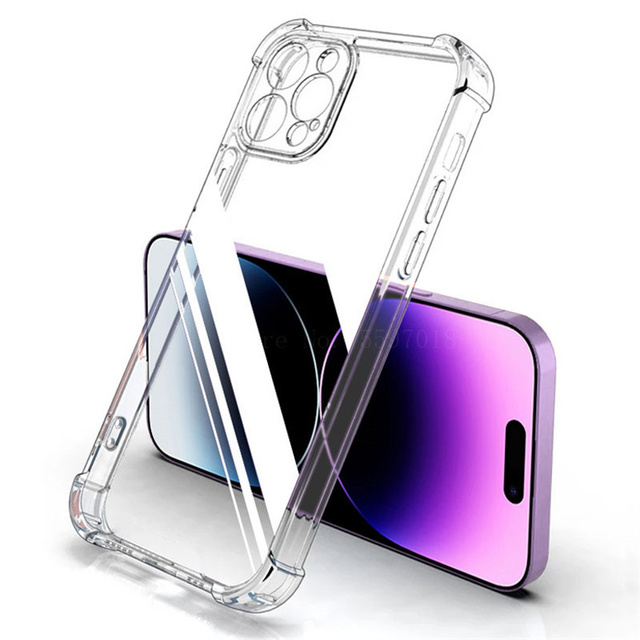 Clear Soft TPU Mobile Phone Pouches Shockproof All Round Protection Cover for Itel City 100/Power 70/A90/A80/A50C/A70